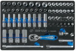 купить Набор ручных инструментов King Tony 9-2565MRV набор 1/4" головок 6 гран., вставок бит и принадл., 65 пр. (FOAM) в Кишинёве 