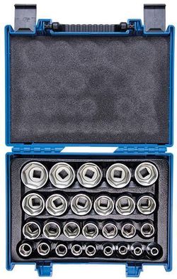 cumpără Set de tubulare, bite, duze King Tony 4557MR набор торцевых головок глубоких 6 гран. 8-36мм 1/2" 27 пр. în Chișinău 