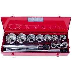 cumpără Set de unelte de mână King Tony 8015SR набор 1" торцевых головок 12 гран. дьюймовых и принадлежностей, 14 пр. în Chișinău 