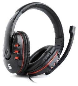 GMB Gaming Headset GHS-402, 40mm driver, 20-20000Hz, 32 Ohm, 105 db, 0.225g, 3.5mm, Black/Red