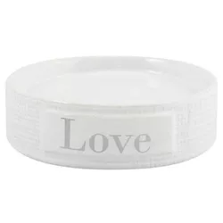 купить Мыльница MSV 52164 LOVE, alba, ceramica в Кишинёве 