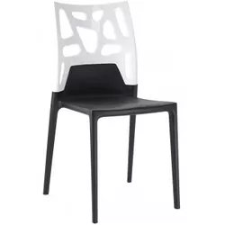 cumpără Scaun Papatya Ego-Rock - back white / seat black în Chișinău 