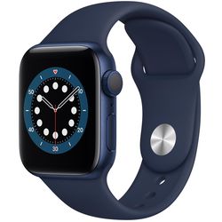 cumpără Ceas inteligent Apple Watch Series 6 40mm Blue/Deep Navy Sport Band MG143 în Chișinău 