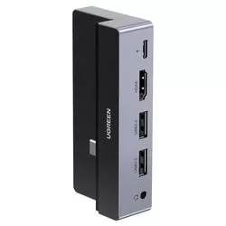 cumpără Adaptor IT Ugreen 70688 HUB 5 in 1 USB-C Multifunction Adapter for iPad Pro CM317, Silver în Chișinău 