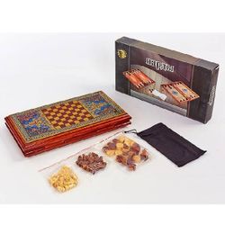 Essa Toys Шашки и шахматы и нарды 3 в 1