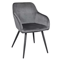 cumpără Scaun Deco Airis Catifea Grey + Black Legs HLR21 în Chișinău 