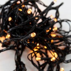 Гирлянда черный кабель желтый 500LED