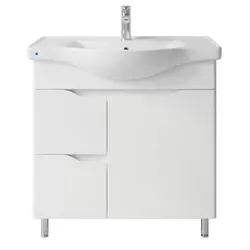 купить Шкаф под умывальник Mashtab 11746 Print cu 2 sertare+usa 80cm Alb в Кишинёве 