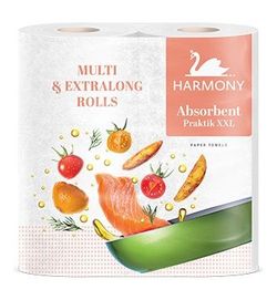 Полотенца бумажные Harmony Absorbent Practik Multi & Extralong XXL 2 слоя 35м*2