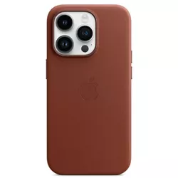 cumpără Husă pentru smartphone Apple iPhone 14 Pro Leather Case with MagSafe, Umber MPPK3 în Chișinău 