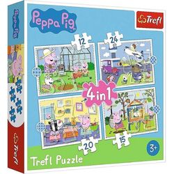 cumpără Puzzle Trefl R26 / 6(R25E/10) (34359) 4 în 1 Peppa în vacanță în Chișinău 