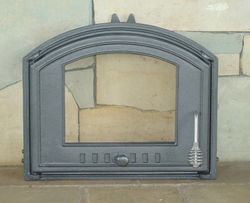 Дверца чугунная со стеклом левая DCHS3