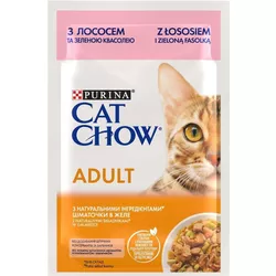 cumpără Hrană pentru animale de companie Purina Cat Chow Adult cons.p/pisici (somon,mazare) 85g (26) în Chișinău 
