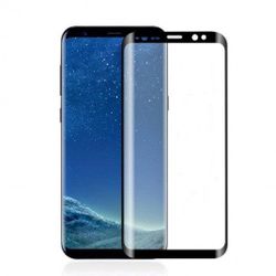 Cellular Tempered Glass for Sam. Gal. S9+, curved, Black