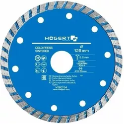 cumpără Disc de tăiere Hoegert HT6D754 Disc de taiere turbo 125x2x22.3mm în Chișinău 