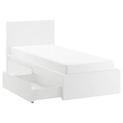 купить Кровать Ikea Malm Luroy 2 ящика 90х200 White в Кишинёве 