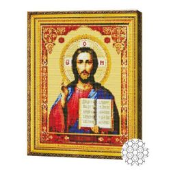 cumpără Tablou pe numere Art Gallery GA83065 Mozaic cu diamante 40x50cm Isus Pantocrator în Chișinău 
