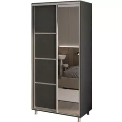 cumpără Dulap my-STYLE C10H0T05BM02-U21, 100x200, антрацит în Chișinău 