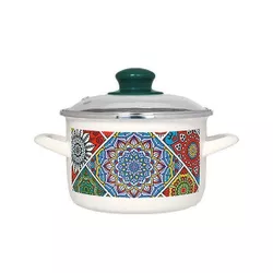 cumpără Cratiță Metalac 51761 эмалированная низкая Sultana 24cm, 4.75l, крышка ст în Chișinău 