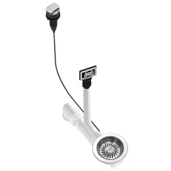 cumpără Sifon pentru chiuvetă bucătărie Helika-AquaSanita AQF-002V Stainless Steel + Plastic în Chișinău 