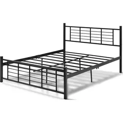 купить Кровать Evger K-01 140x200cm Black (без матраса) в Кишинёве 