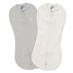 Спальные мешочки Summer Infant SwaddleMe Grey/White Dots (0-2 мес) 2 шт