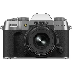 купить Фотоаппарат беззеркальный FujiFilm X-T50 silver / 16-50mm Kit в Кишинёве 