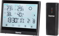 купить Погодная станция Hama 186421 Full Touch Weather Station, black в Кишинёве 