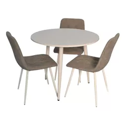 cumpără Set masă și scaune Evelin di Costacurta стол DT-404-5Wh + 3 стула YTC-080Wh Grey în Chișinău 