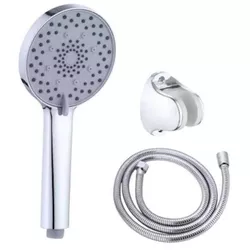 купить Набор для душа Hydro S Aquafix 17 cu 3 funcții + furtun inox 1.5m, cromat (0103232) в Кишинёве 