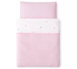 cumpără Lenjerie de pat pentru copii Veres VR 153.1.34 Бело-розовая с сердечками (90x110/40x60) (3ед.) în Chișinău 