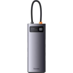 купить USB Hub Baseus WKWG070013 4in1 Type-C to 4+USB-A, Metal Gleam Series, Space Gray в Кишинёве 