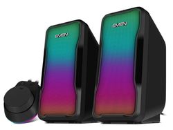 Speakers SVEN "435" Black, 10w, USB power / DC 5V, RGB Light