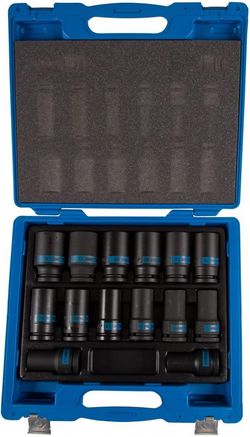 cumpără Set de tubulare, bite, duze King Tony 6414MP набор 3/4" ударных головок, глубоких 6 гран. 19-41мм, 14 пр. în Chișinău 