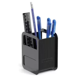 купить Подставка-органайзер Erich Krause 55994, set de birou, 6 elemente, negru в Кишинёве 