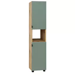 купить Шкаф-пенал Mashtab 12643 Niagara 400x1900mm Stejar-Olive в Кишинёве 