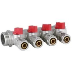 cumpără Set distribuitor Hydro S Colector distribuție cu robinet și gerpex 3/4"x16 (7009119) în Chișinău 