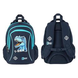 купить Детский рюкзак St.RIGHT 57771 Ghiozdan scolar 27x17x39cm, Blue T-Rex в Кишинёве 
