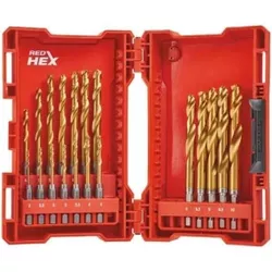 cumpără Set de tubulare, bite, duze Milwaukee 48894760 set burghie metal Shockwave HSS-G TiN Red Hex 2-10 mm (19buc) în Chișinău 