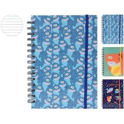 купить Блокнот Promstore 47886 Блокнот А5 Акула на спирали с резинкой 160 листов, тв обл в Кишинёве 