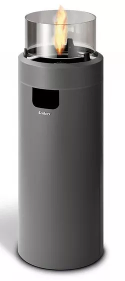 cumpără Încălzitor de exterior Enders Semineu pe gaz Nova Led L, Grey/Black (560530) în Chișinău 