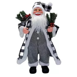 cumpără Decor de Crăciun și Anul Nou Promstore 01871 Mos Crăciun, 60cm, Nordic Style cu crengi de brad în Chișinău 