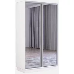 купить Шкаф Mobildor-Lux Раздвижные зеркальные двери Fox (110x60x210 см, высота) Белые в Кишинёве 