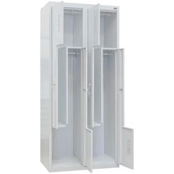 купить Офисная металлическая мебель УХЛ-МАШ ШОМ-Г-400/2-4 Шкаф одежный, 4 секции Г-образные (1800х800х500) в Кишинёве 