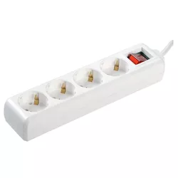 cumpără Prelungitor electric IEK U04K-intr.4 locuri 2Р+PЕ/5 metri 3х1mm2 16А/250V / WYP10-16-04-05-ZK în Chișinău 