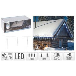 купить Гирлянда Promstore 49286 Огни новогодние Сосульки 72LED 6.9m, белые, 8режимов в Кишинёве 