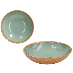 купить Тарелка Tognana 56990 Farfurie adinca 21cm Louise Woody Verde в Кишинёве 