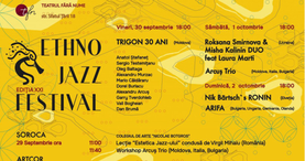 Festivalul ETHNO JAZZ este la a XXI-a ediție. Când va avea loc acesta?
