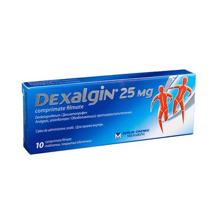 cumpără Dexalgin 25mg comp. film. N10 (Berlin-chemie) în Chișinău