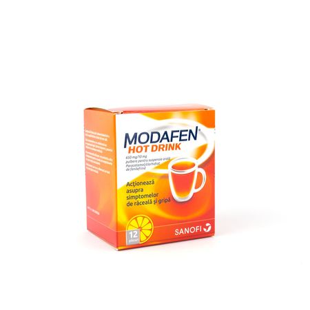 cumpără Modafen Hot Drink 650mg/110mg pulb. susp. orala N12 în Chișinău